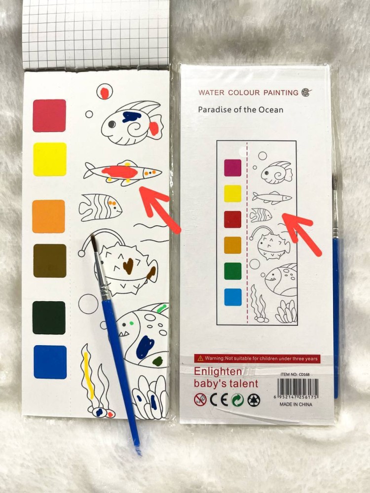 Pocket Watercolor Painting Book for Kids, Watercolor Bookmarks for Painting  Pocket-size Notebook Ruled 20 Pages