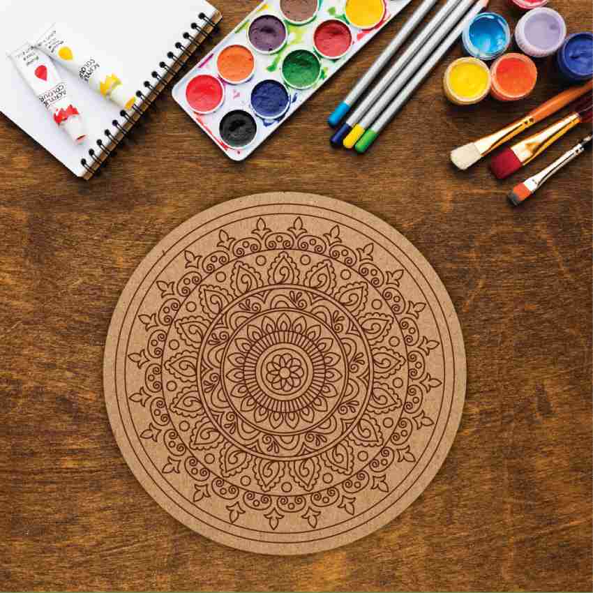 DIY Wooden Mandalas Paint Kit A, DIY Mandala Coaster, Painting Kit, DIY  Wooden
