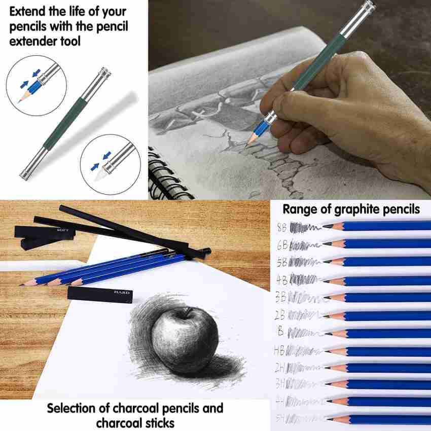 36pcs Drawing Art Kit - Sketching and Drawing Pencil in Zippered Carrying  Case - Art Supplies Including Drawing