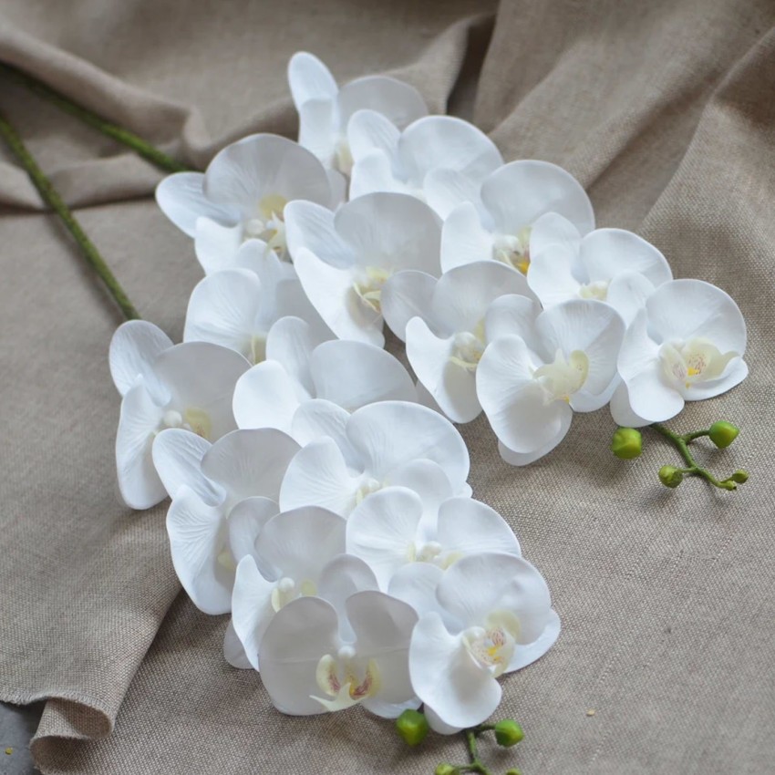 Artificial sale white orchid