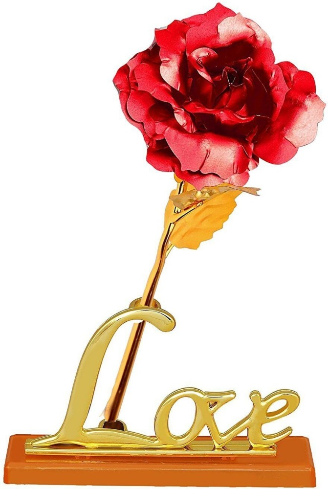 INTERNATIONAL GIFT Red Rose 25 Cm With Beautiful Love Stand And Red Velvet  Box 25 Cm Great Gift Idea For Valentine's Day, Mother's Day, Birthday Gift  Decorative Showpiece - 8 cm Price