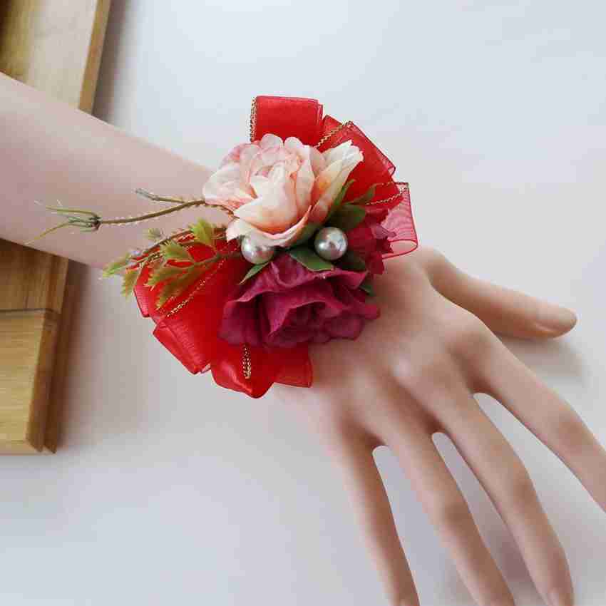 BNF Bridal Wrist Corsage Bridesmaid Hand Flowers Wedding Party