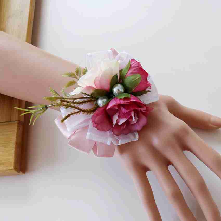 Artificial wrist corsage flowers sale