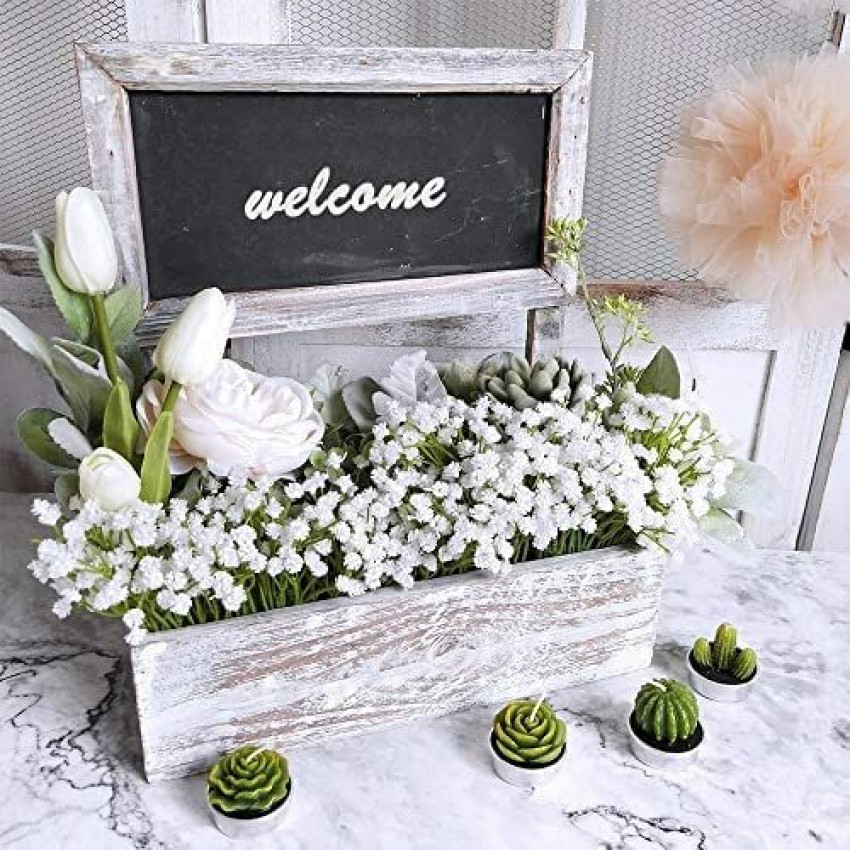 5pcs Artificial Baby Breath Flowers White Gypsophila Bouquets Real
