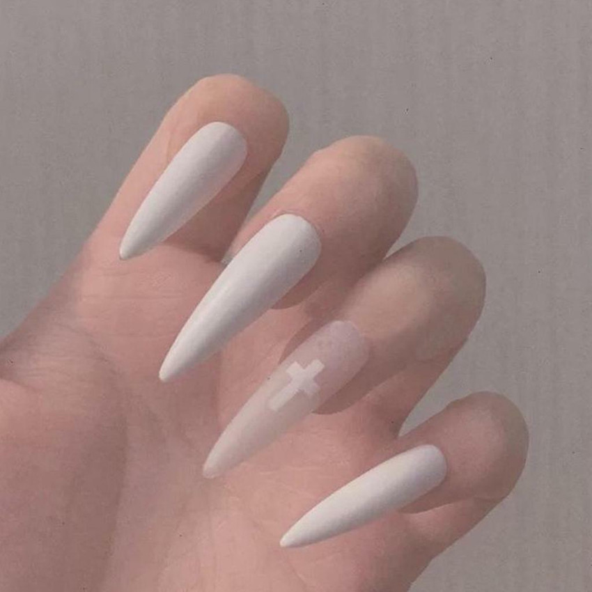 Extra Long Nail TIps Crystal Clear - 10 count