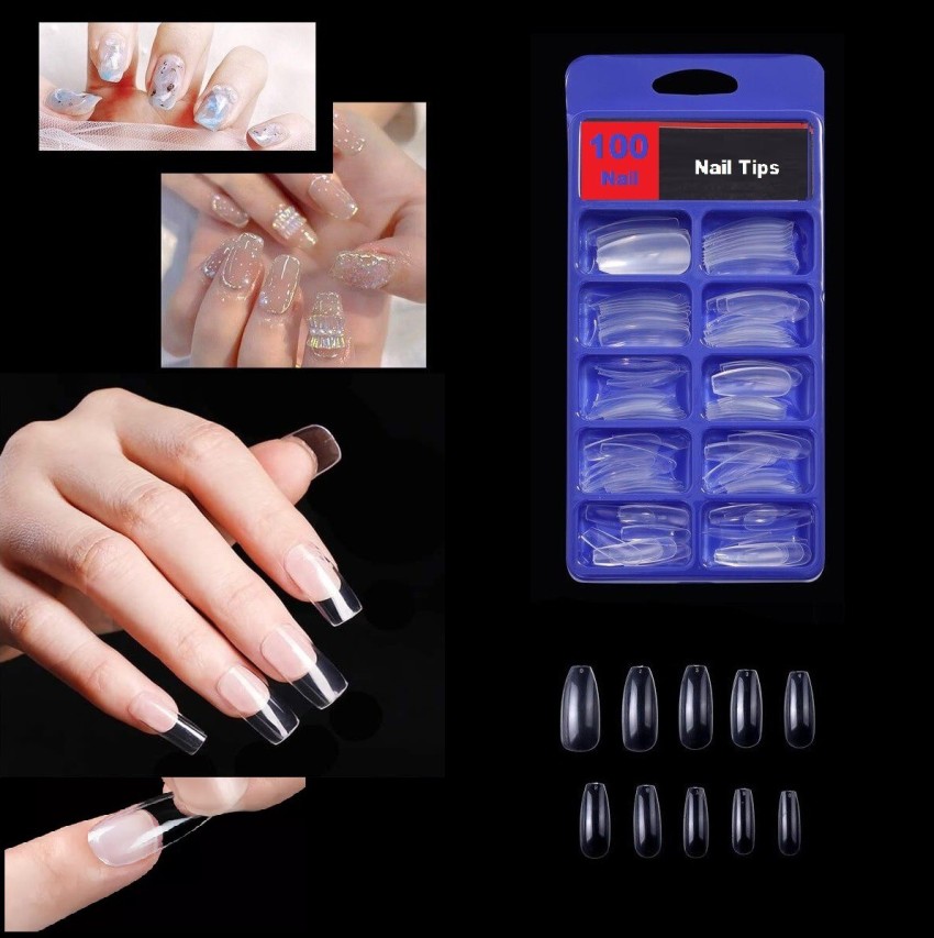 Transparent Nails Tips Get Ready A Perfect Manicure! - Temu