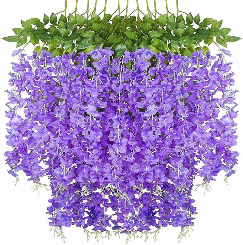 purple 6 pcs wisteria