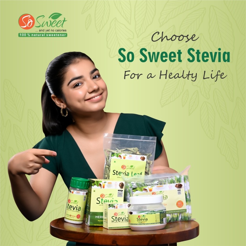 SO SWEET Stevia Powder 1Kg Sugarfree Zero Calorie Natural Sweetener