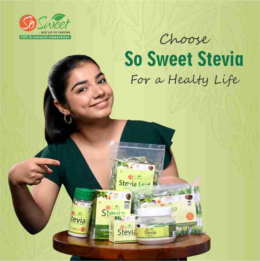 SO SWEET Stevia Powder 1Kg Sugarfree Zero Calorie Natural Sweetener Price  in India - Buy SO SWEET Stevia Powder 1Kg Sugarfree Zero Calorie Natural  Sweetener online at