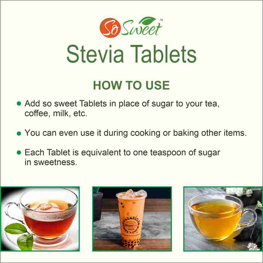 Buy So Sweet Stevia Powder 100% Natural Sweetener - Sugar Free (Pack of 2)  1kg & 250gm Online at Best Prices in India - JioMart.