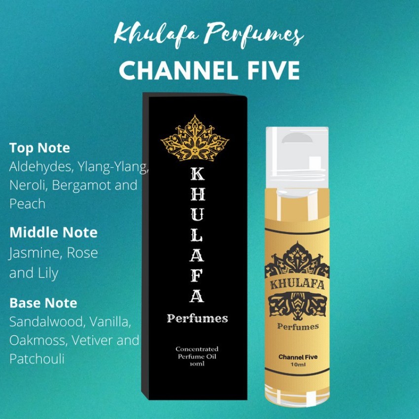 Khulafa Channel Five - 10ml Floral Attar Price in India - Buy Khulafa  Channel Five - 10ml Floral Attar online at