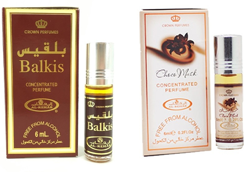 AL REHAB Balkis Choco Musk Combo Pack Floral Attar Price in