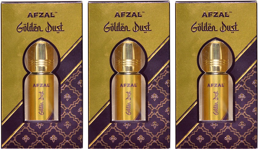 AFZAL GOLDEN DUST 18ML ROLL ON PK3 Floral Attar Price in India