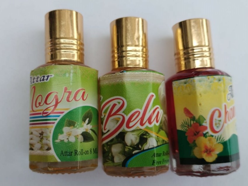 Firmus Mogra Bela Chameli Attar Perfume Roll on 8 ML Each