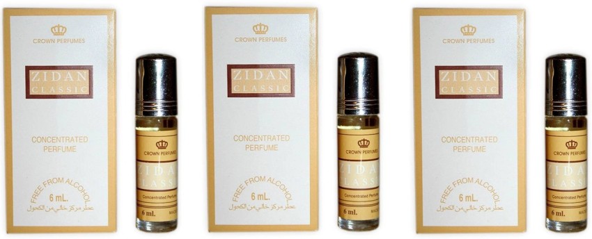 AL REHAB Zidan Classic Attar Pack of 3 Floral Attar Price in