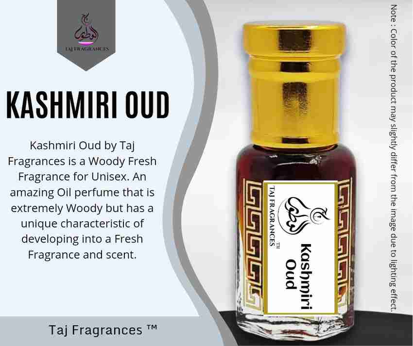 Taj Fragrances Kashmiri Oud for Unisex Perfume Oil Luxury Scent