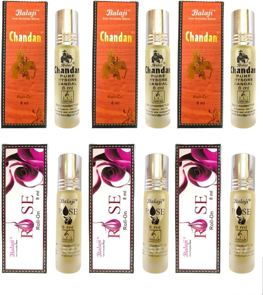 Balaji Premium Chandan Rose Attar Handkerchief perfume Puja