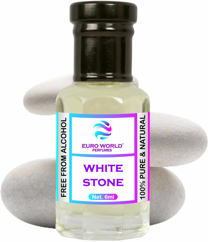 Euro World White Stone Attar Alcohol Free for Unisex Floral Attar