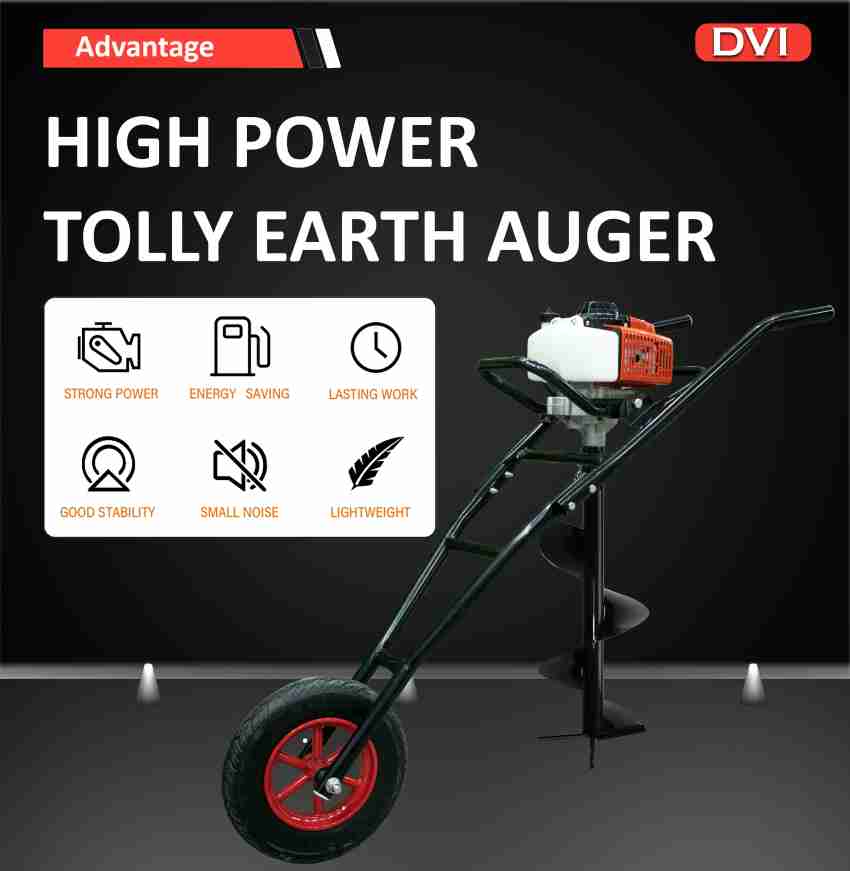 DVI TROLLEY EARTH AUGER WITH 12INCH DRILL Auger Drill Price in