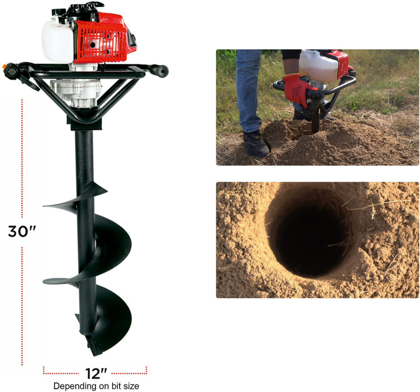 AEGON 52cc Petrol Earth Hole Digger with 4inch Bit for Fencing Plantation Auger Drill Price in India Buy AEGON 52cc Petrol Earth Hole Digger with 4inch Bit for Fencing Plantation Auger