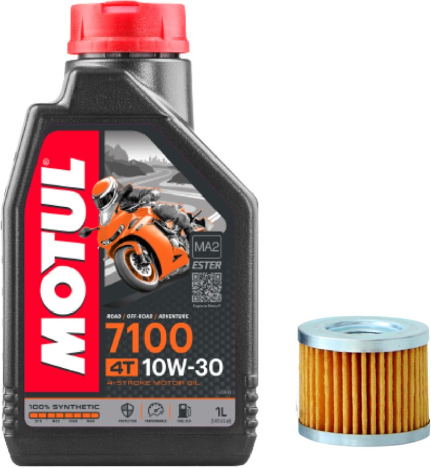 MOTUL 7100 4T 10W-30 1 LTR Full-Synthetic Engine Oil & Apache Oil Filter  Combo Price in India - Buy MOTUL 7100 4T 10W-30 1 LTR Full-Synthetic Engine  Oil & Apache Oil Filter