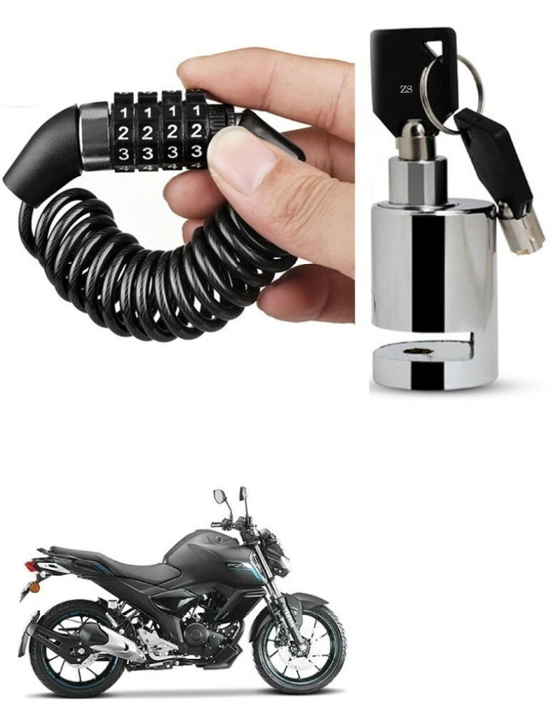 AutoGnix Helmet Lock With Heavy Duty Disc Brake Lock For Yamaha FZ S V3.0 FI Combo Price in India Buy AutoGnix Helmet Lock With Heavy Duty Disc Brake Lock For Yamaha