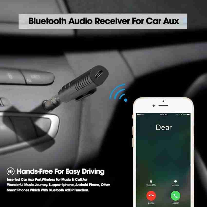 FEPPO Bluetooth Car Adapter Sounce Portable 5.0 Stereo Output