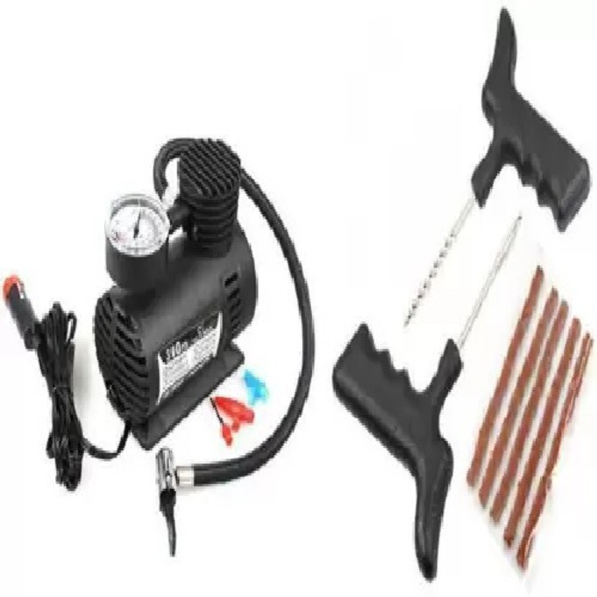 Car emergency kit outlet with air compressor