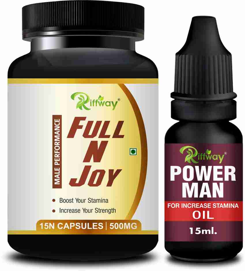 Riffway Full N Joy Capsule & Power Men Massage Oil Stamina Capsule Combo  For Men Price in India - Buy Riffway Full N Joy Capsule & Power Men Massage  Oil Stamina Capsule Combo For Men online at Flipkart.com