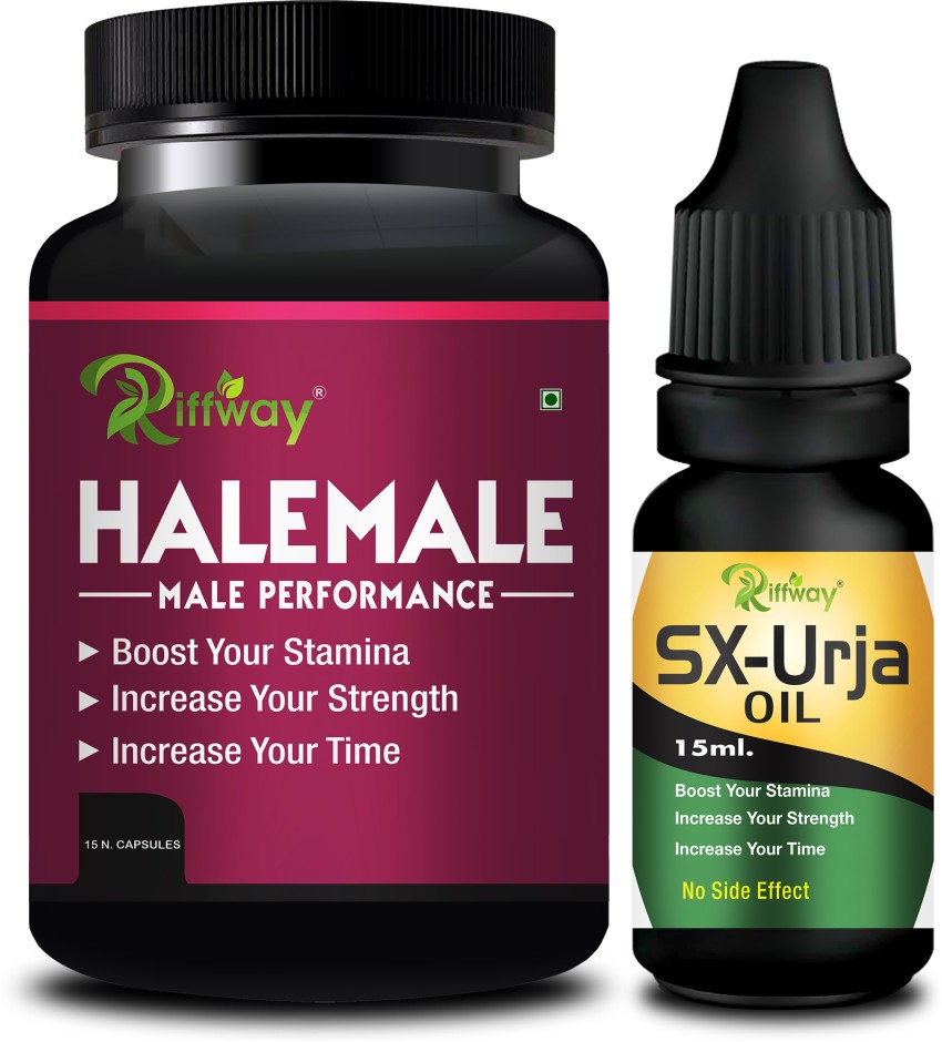 Riffway HaleMale Medicine & SX Urja Massage Oil Stamina Capsule Combo For  Men Price in India - Buy Riffway HaleMale Medicine & SX Urja Massage Oil  Stamina Capsule Combo For Men online