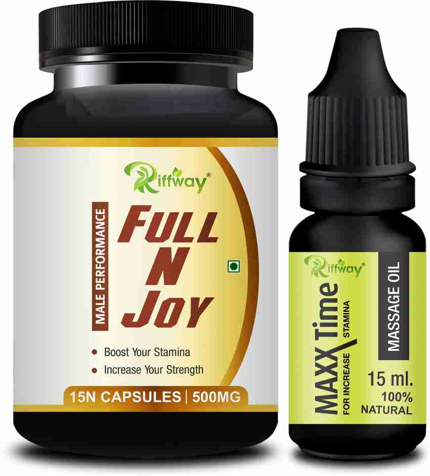 Riffway Full N Joy Sex Capsule & Max Time Massage Oil Provides Men Stamina  Price in India - Buy Riffway Full N Joy Sex Capsule & Max Time Massage Oil  Provides Men Stamina online at Flipkart.com