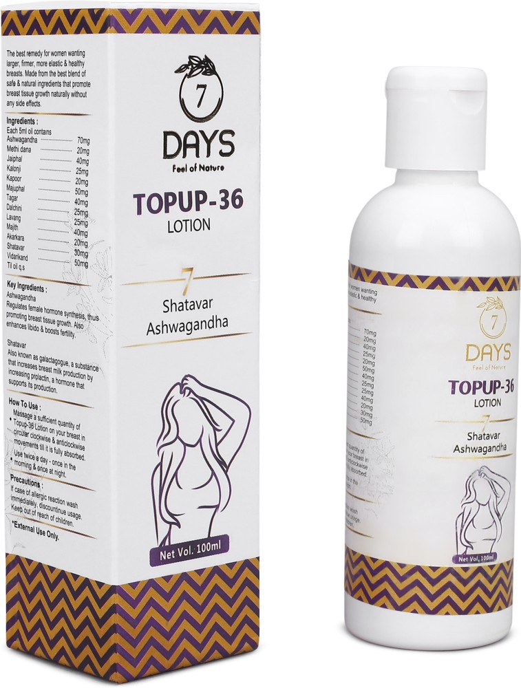 7 Days Ayurvedic Blast 36 lotion for women massage bosom oil Price in India  - Buy 7 Days Ayurvedic Blast 36 lotion for women massage bosom oil online  at