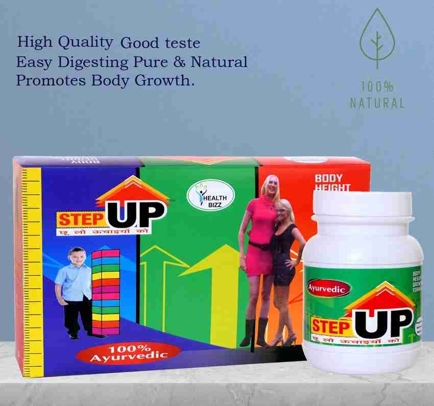HEALTHBIZZ Step Up Body Growth Formula Price in India Buy HEALTHBIZZ Step Up Body Growth Formula online at Flipkart