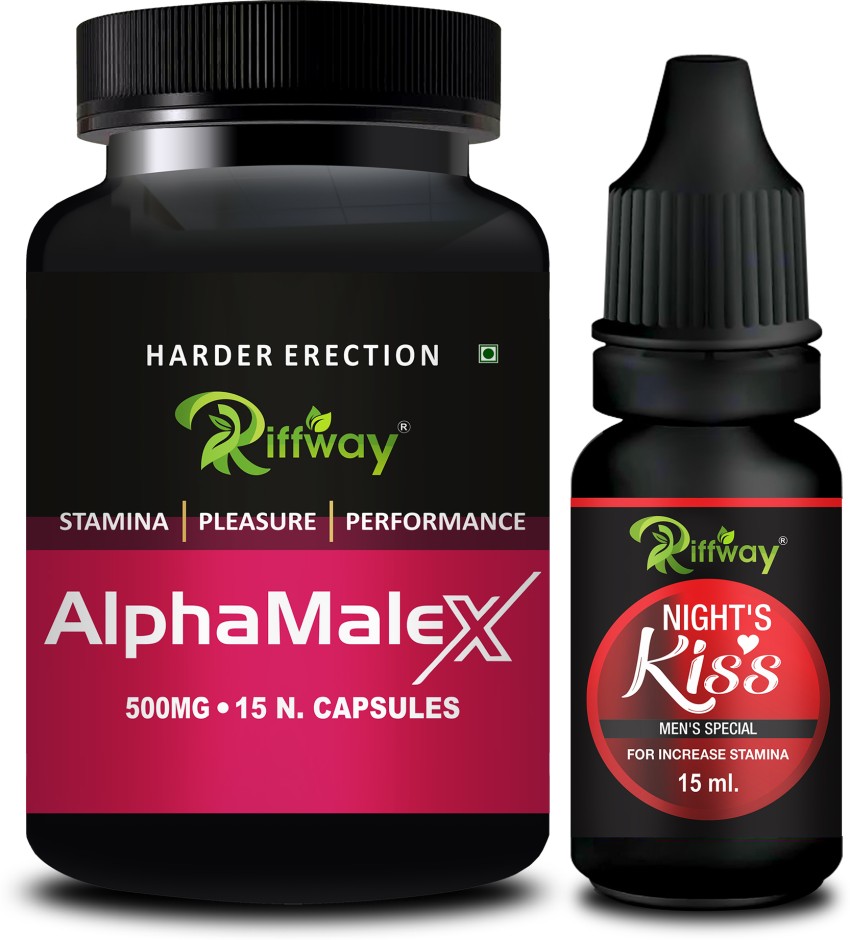 Riffway Alpha Male-X. Wellness & Night Kiss Massage Oil Stamina Capsule  Combo For Men Price in India - Buy Riffway Alpha Male-X. Wellness & Night Kiss  Massage Oil Stamina Capsule Combo For