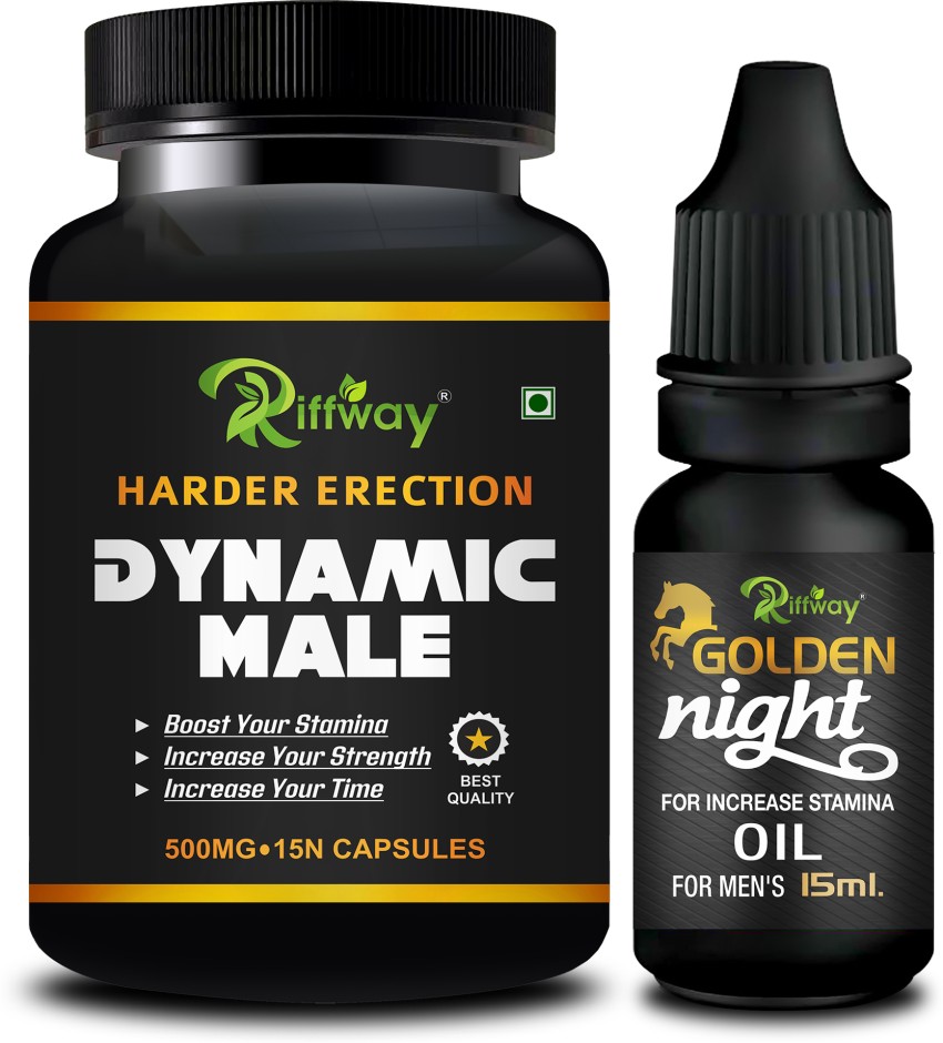 Riffway Dynamic Male Sex Capsules & Golden Night Massage Oil Provides Men  Stamina Price in India - Buy Riffway Dynamic Male Sex Capsules & Golden  Night Massage Oil Provides Men Stamina online