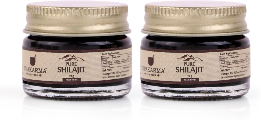 Pure Shilajit Resin Form With Safed Musli 10 g Pack 1 - Upakarma Ayurveda