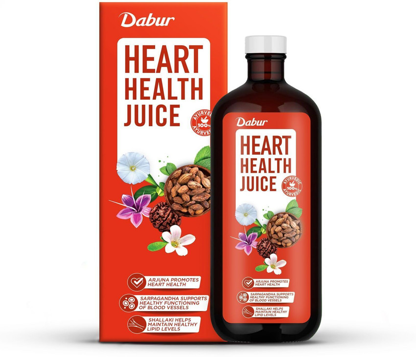 Dabur Heart Health Juice-Ayurvedic Cardiac Care|Enriched with 10+ Ayurvedic Herbs Price in India - Buy Dabur Heart Health Juice-Ayurvedic Cardiac Care|Enriched with 10+ Ayurvedic Herbs online at Flipkart.com