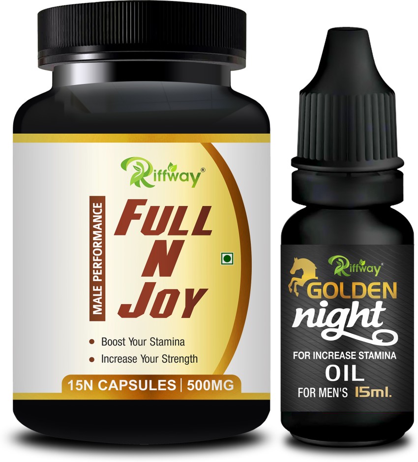 Riffway Full N Joy Sex Capsules & Golden Night Oil Provides Men Stamina  Price in India - Buy Riffway Full N Joy Sex Capsules & Golden Night Oil  Provides Men Stamina online