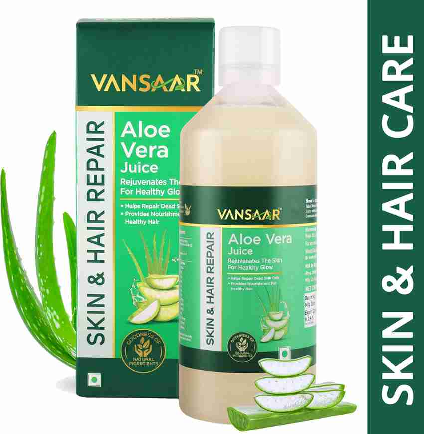 Vansaar Aloe Vera Juice 1L For Glowing Skin Healthy Hair 100 Cold Pressed Price in India Buy Vansaar Aloe Vera Juice 1L For Glowing Skin Healthy Hair 100 Cold
