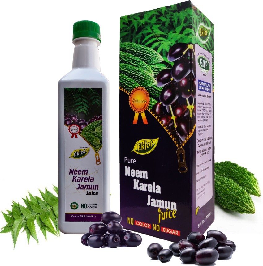 Ekjot Neem Karela Jamun Juice Price in India Buy Ekjot Neem Karela Jamun Juice online at Flipkart