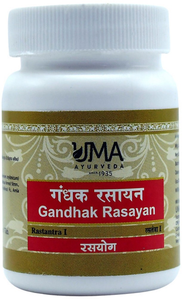 Uma Ayurveda Gandhak Rasayan Bottle of 40 QTY