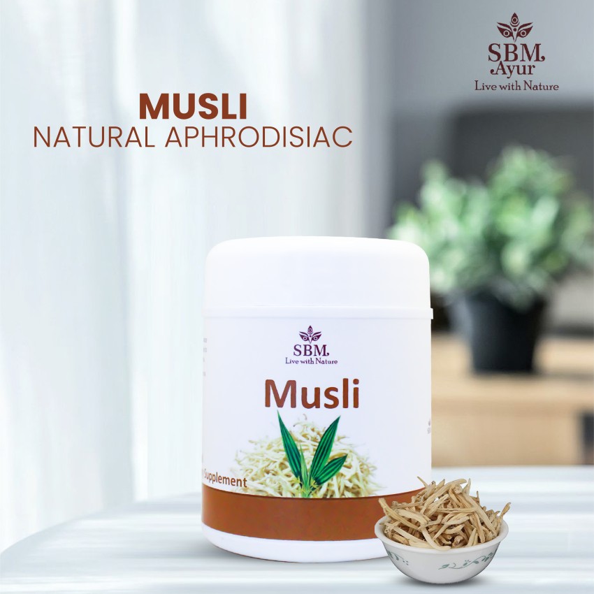 SBM Ayur Musli Natural Aphrodisiac Tablets Price in India Buy