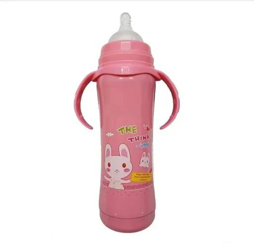 300ml Baby Bottle Thermos Stainless Steel Feeding Bottle 2-in-1