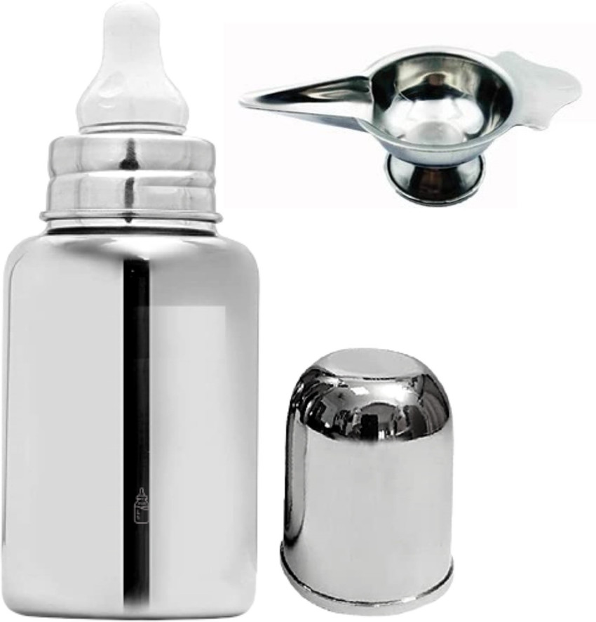 Silver baby milk deals feeder