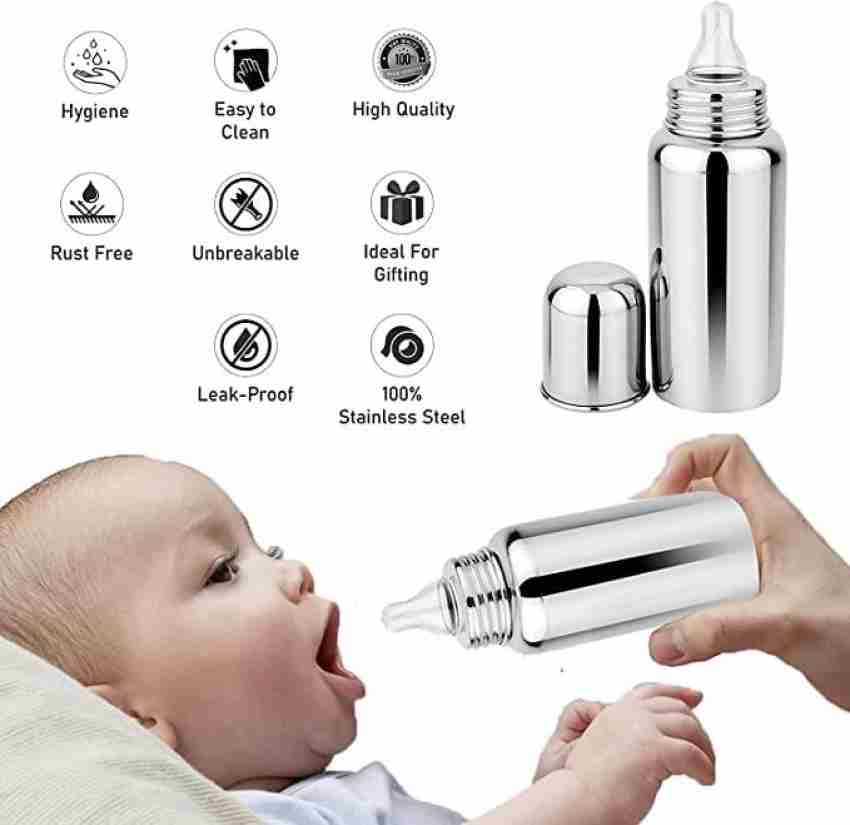 Stainless steel feeding bottle hot sale flipkart