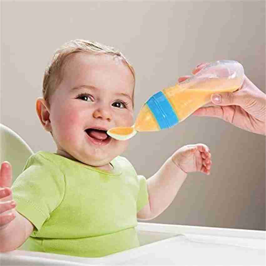 How to feed a newborn baby with store spoon