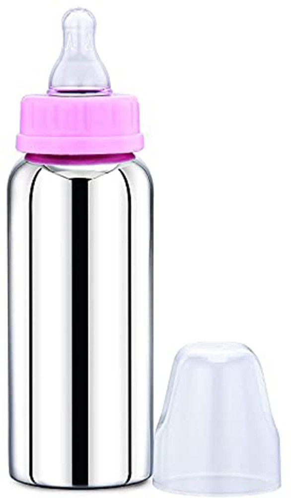 Stainless Steel 304 Grade New Born Baby Feeding Bottle 250ml for