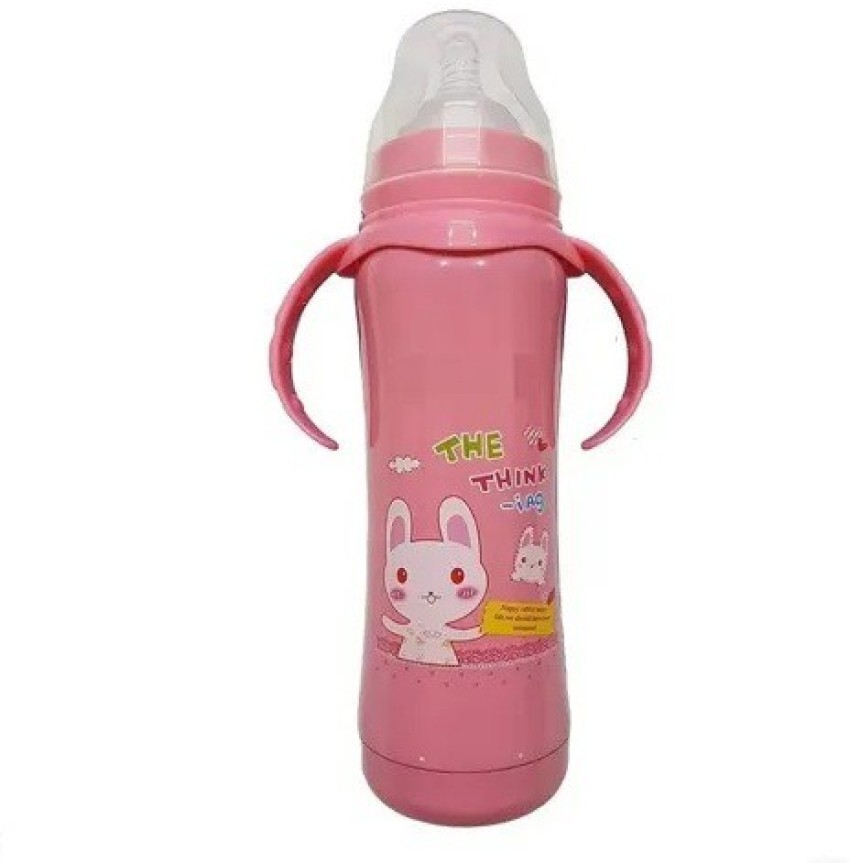 300ml Baby Bottle Thermos Stainless Steel Feeding Bottle 2-in-1