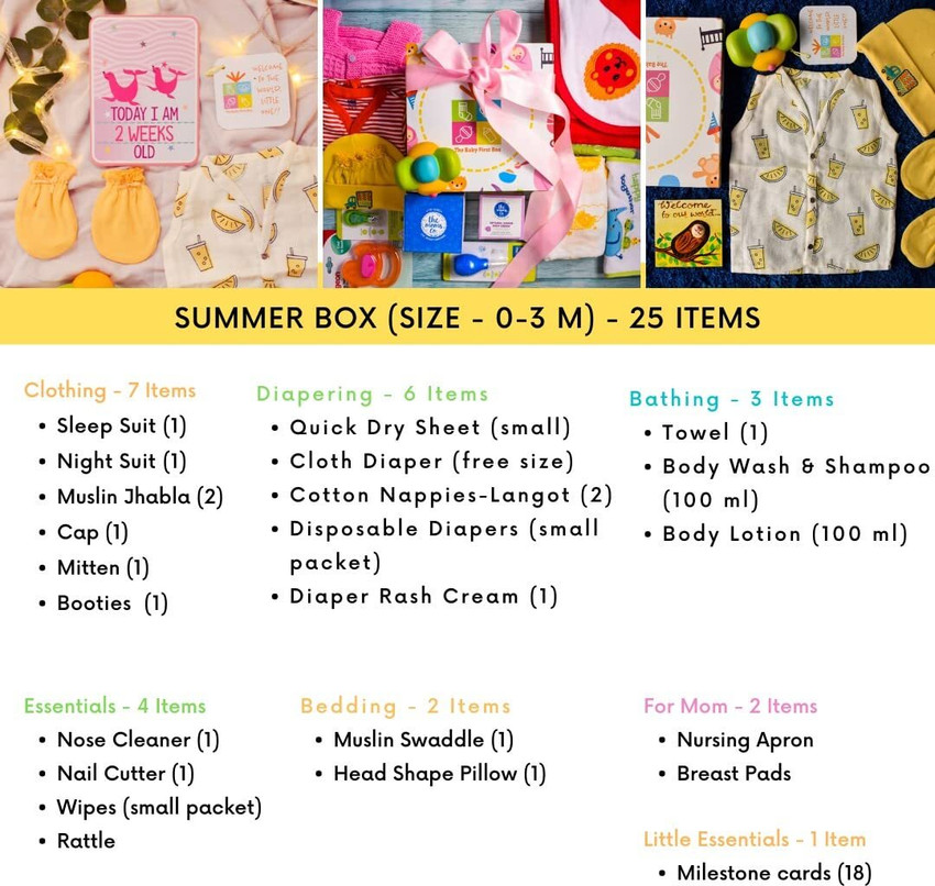 Baby essentials first 3 months on sale