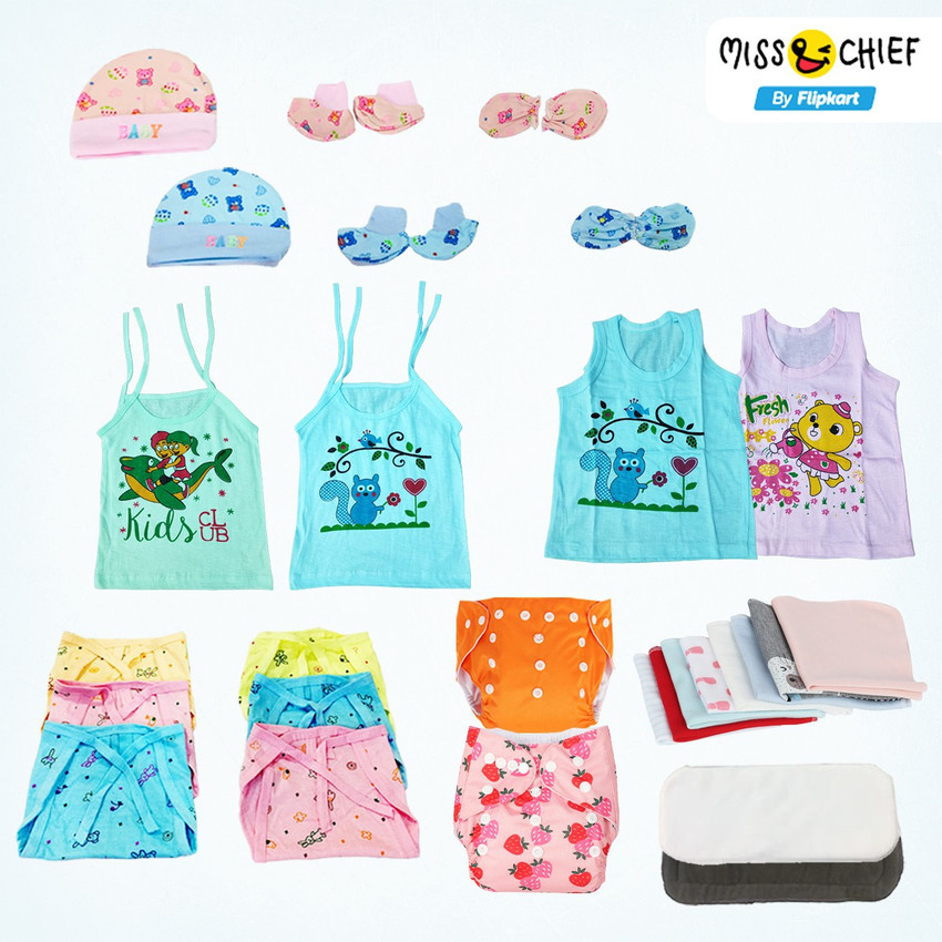 Miss Chief Baby Care Combo Pack Of 28 Items For New Born Baby Boy Baby Girl 0 6 Months Buy Baby Care Combo in India Flipkart